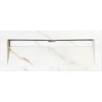 Lambini Designs Quri keramische wastafel 120cm marmer zonder kraangaten