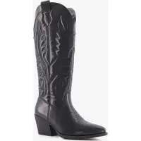 Blue Box hoge dames cowboylaarzen zwart maat 36