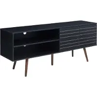 En.casa Tv meubel Vare 160x40x66 cm zwart en walnootkleurig []