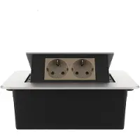 Livolo  | Zilver | 2 | Pop-Up Stekkerdoos | Push | Inbouw |