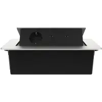 Livolo Stekkerdoos | Pop-Up | Zilver | 3 | Wandcontactdoos | USB-C | Inbouw