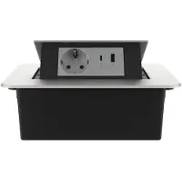 Livolo  | Zilver | 2 | Pop-Up Stekkerdoos | Push | Inbouw |
