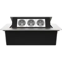 Livolo  | Zilver | 3 | Pop-Up Stekkerdoos | Push | Inbouw | France |