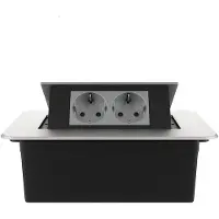 Livolo  | Zilver | 2 | Pop-Up Stekkerdoos | Push | Inbouw |