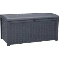 Keter Borneo Opbergbox - 416L - 129,5x70x62,5cm - Grafiet