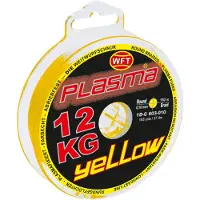 WFT Angelschnur, plasma gevlochten, rond, diameter: 0,18 mm; treksterkte: 22,0 kg; lengte: 600 meter; kleur: geel