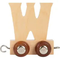 Small Foot - Houten Lettertrein - W - 12 stuks