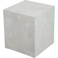 En.casa Bijzettafel Ellelu rechthoekig 45x40x40 cm marmerlook taupe []