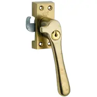 Artitec SKG Raamsluiting Met sluitplaat rechts Linea messing antiek