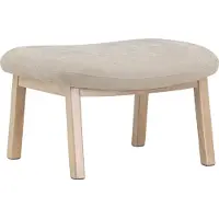 Venture Home Rile poef beige, whitewash.