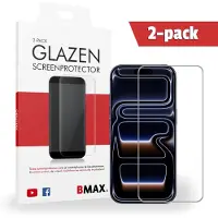 BMAX 2-pack iPhone 17 Pro Max Glazen Screenprotector