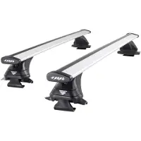 Farad Dakdragers geschikt voor Ford Tourneo Courier vanaf 2024 open dakrailing - Aluminium - Hoog laadvermogen 100kg - Wingbar Zilver - Merk