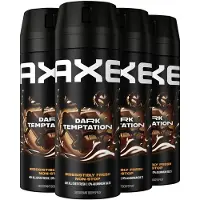 Axe Deodorant Bodyspray - Dark Temptation - met een onweerstaanbare geur - 4 x 150 ml