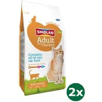 Smolke cat adult kip / rijst kattenvoer 2x 10 kg