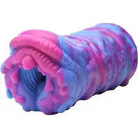 XR Brands Creature Cocks Cyclone - siliconen alien kunstvagina (paars-roze)