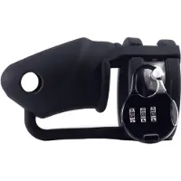 Lock-A-Willy LOCK A WILLY - penis koker met slot - siliconen - zwart
