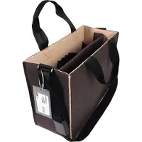 Sigel Laptoptas Desk Sharing Bag Bicolour M, voor laptops tot 15,4″, 2 grote vakken/2 zijvakken, handgrepen, schouderriem, synthetisch vilt, beige-bruin