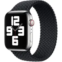 Apple Gevlochten solobandje voor de Watch | 38/40/41/42 mm - Maat 9 - Charcoal