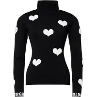 Goldbergh Trui Women Bacio LS Knit Sweater Black/White-XS