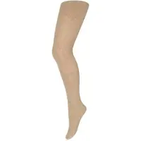 Yellow moon maillot beige Panty Meisjes Katoen Effen - maat 122-128 - glitter