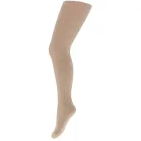 Yellow moon ribgebreide maillot beige Panty Meisjes Katoen Effen - maat 122-128