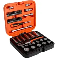Bahco 3/8" Diepe dopsleutelset met metrisch zeskantprofiel en 1/4" bits | 51 stuks - S51MC3H