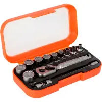Bahco 1/4" Dopsleutelset met vierkantaandrijving en metrisch zeskantprofiel | 13 stuks - S13MC10.5