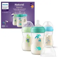 Philips AVENT Natural Response Babyfles - 260 ml – flow 3 – 3 stuks - Decoratie - SCY903/72