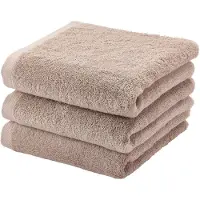 Aquanova handdoek London - 55x100 cm - Set van 3 - Nougat