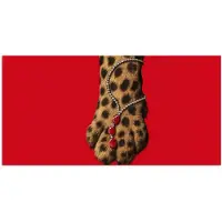 PosterMonkey Poster 160x80 cm - Poot - Luipaard - Ketting - Edelstenen - Posters - Kamer decoratie - Wanddecoratie woonkamer - Muurdecoratie slaapkamer