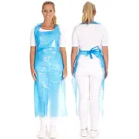Hygonorm LDPE-eenmalig schort, 33 my, gepreegd, blauw, (L) 1.400 mm