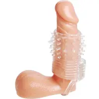 Size Matters Transparante penis sleeve met textuur