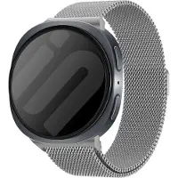 Strap-it Milanese band - Milanees mesh bandje geschikt voor Samsung Galaxy Watch 9 (40/44mm) / Watch 8 (40/44mm) / 8 Classic (46mm) - zilver