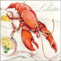Ambiente papieren servetten Lobster Kreeft 20 pcs 33 x 33 cm