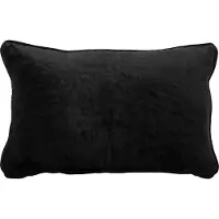 Hoii CHLOE | sierkussen 30x50 cm | Raven | zwart | | met duurzame kussenvulling