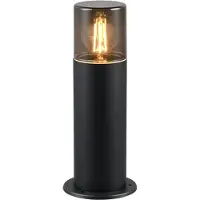 TRIO HOOSIC - Paalverlichting - Zwart mat - excl. 1x E27 4,9 W - - Buitenverlichting - IP44