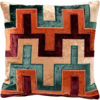 Hoii BELLONA | sierkussen 45x45 cm | Semolina | beige | multicolor | | met duurzame kussenvulling