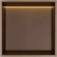 Hotbath &More BOX030L inbouwnis 30x30x10cm met verlichting tuscan bronze