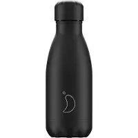 Chilly's drinkfles 260ml monochrome all zwart *