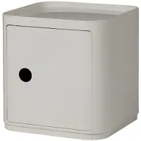 Kartell Componibili Classic Big Square Opbergkast 2 elements with door