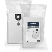 SQOON Stofzuigerzakken Geschikt voor Kärcher NT 40/1 & NT 50/1 – Vervangt Model 2.889-155.0 – High Filtration voor Industrieel Gebruik - 5 Stuks