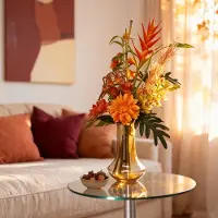 Maxifleur Kunstplanten Handgebonden Kunstboeket Oriana Palermo 80cm