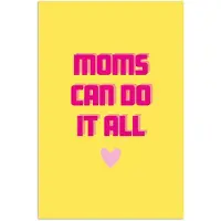 PosterMonkey Poster 120x180 cm - Quote - Moeder - Hartje - Roze - Posters - Kamer decoratie - Wanddecoratie woonkamer - Muurdecoratie slaapkamer XXL