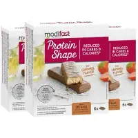 Modifast 3x Protein Shape Reep Chocolade-Karamel 6 x 27 gr