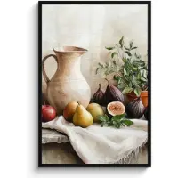 PosterMonkey Poster in lijst - Fotolijst 80x120 cm - Posters - Fruit - Kruiden - Landelijk - Posterlijst zwart - Decoratie - Wanddecoratie woonkamer - Muurdecoratie slaapkamer