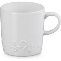 Le Creuset Koffiekopje - Holly Christmas - Wit - 200 ml