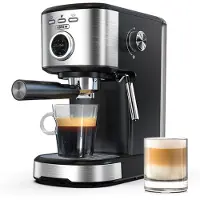 HiBREW H5A Semi-automatische koffiemachine, 1,2L watertank, 15 bar & Smart Brew