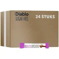 Diablo | No Added Sugar | Belgian Chocolate Covered Wafer | 30 Gram | 24 Stuks | 24 x 30 gram