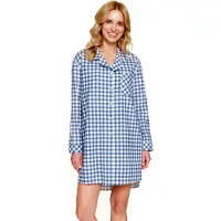Doctor Nap Nachthemd Flanel Blue Jeans TM.7300 S / M