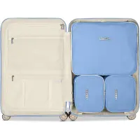 Suitsuit Fabulous Fifties - Packing Cubes - Set van 3 - Reiskoffer 66 cm - Koffer organizer set - Bagage organizers - Pastel blauw